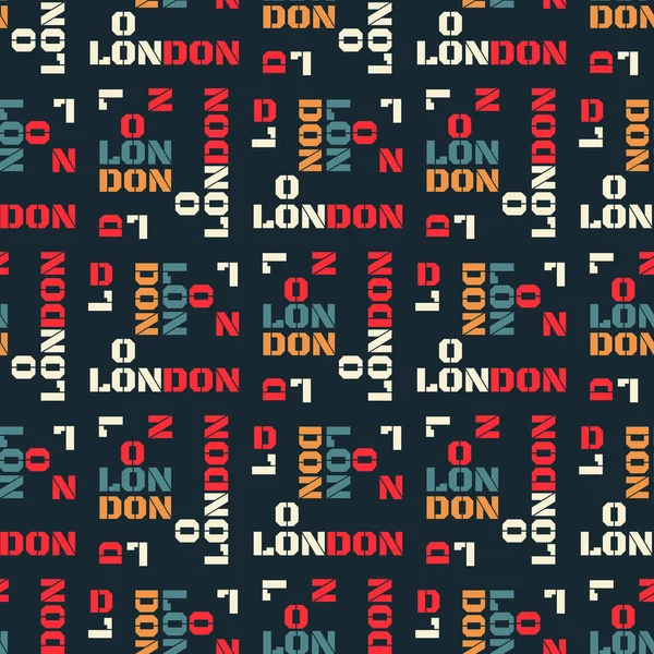 Londen patroon naadloze ontwerp — Stockvector