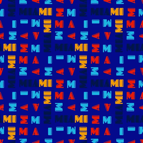 마이애미 패턴 완벽 한 디자인 — 스톡 벡터