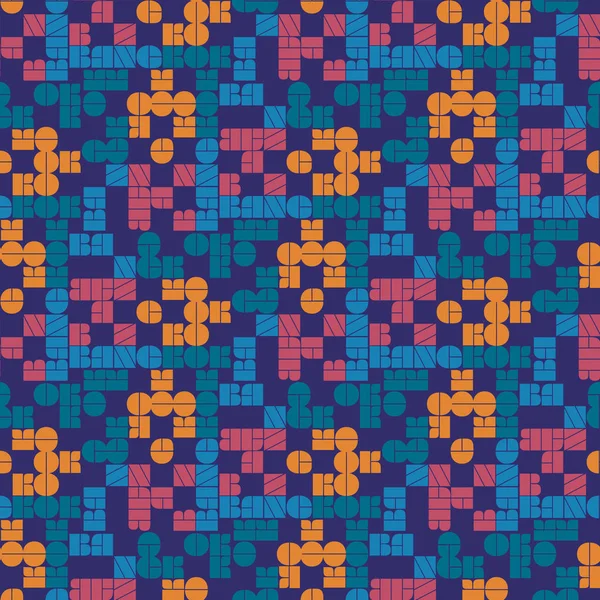 방콕 원활한 패턴 — 스톡 벡터