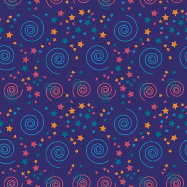 Fantastik spiraller yaratıcı desen