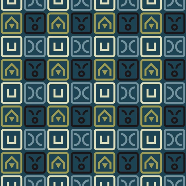 Fantastiska labyrint pa sömlösa mönster — Stock vektor