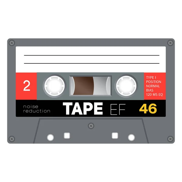 Conception de cassette audio vintage — Image vectorielle