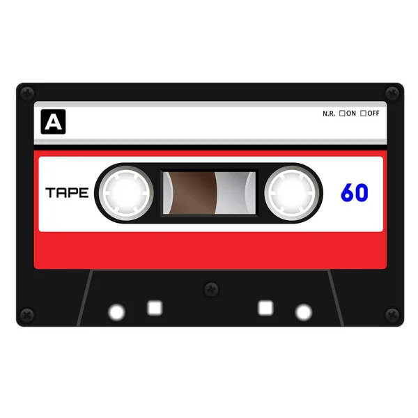 Kunststoff-Tonbandkassette — Stockvektor