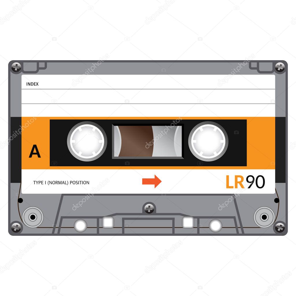 Vintage audio cassette tape design