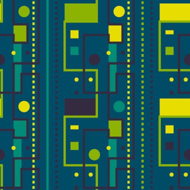 Sokaklar ve şehir ışıkları seamless modeli