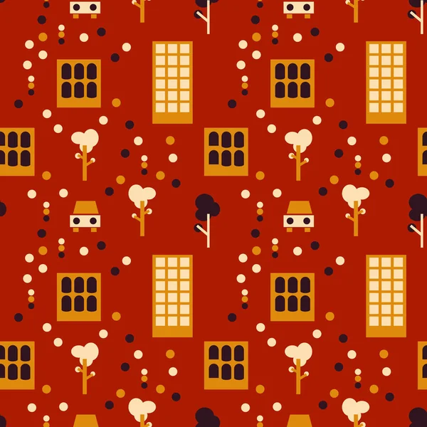 City life seamless pattern