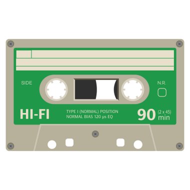 Eski moda kaset kaset tasarım