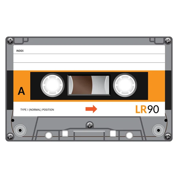 Retro-Audiokassette — Stockvektor