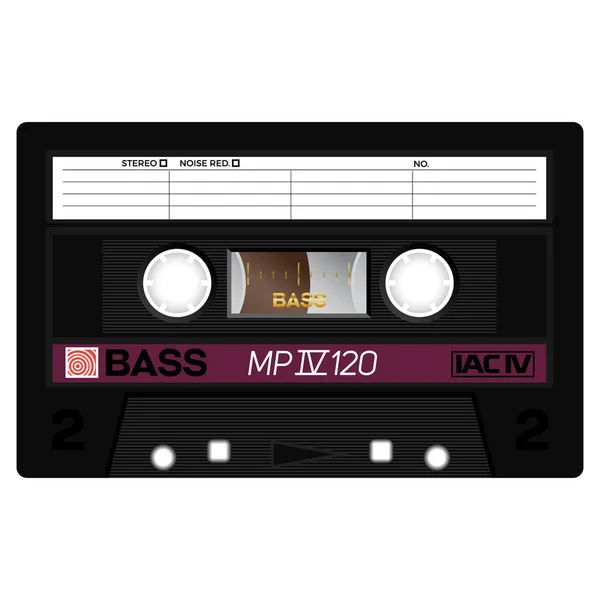 Vintage technológia audio kazetta — Stock Vector