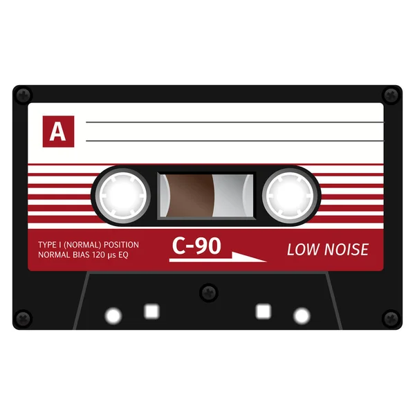 Vintage technológia audio kazetta — Stock Vector