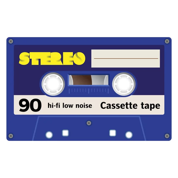 Vintage cassette illustration — Stock Vector