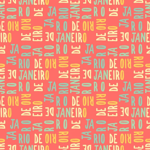 Ріо-де-Жанейро безшовні візерунком — стоковий вектор