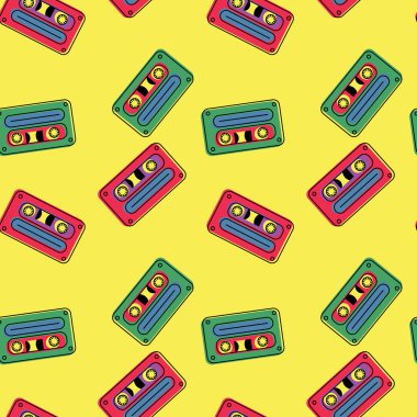 Dikişsiz desen yüzen kasetlerden