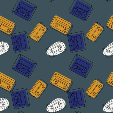 Dikişsiz desen yüzen kasetlerden