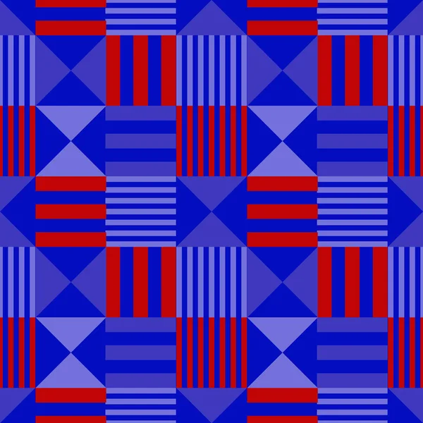 Lebendige Flagge abstraktes nahtloses Muster — Stockvektor