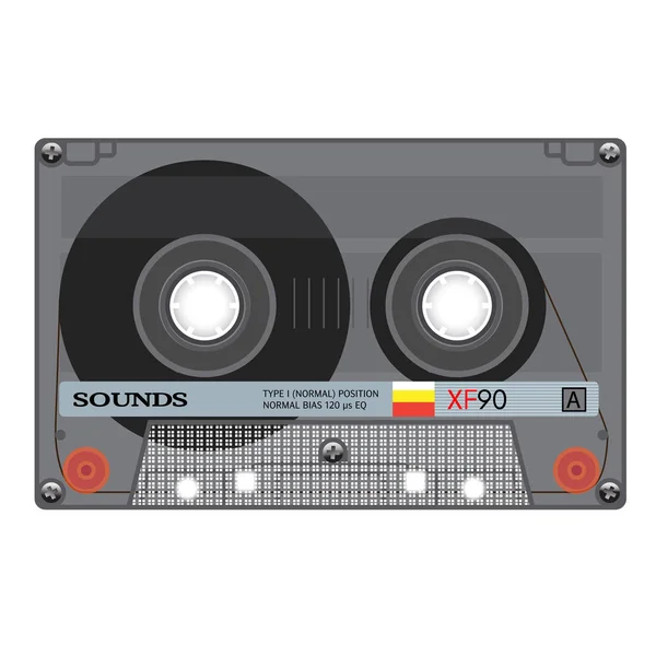 Vieille école cassette compacte — Image vectorielle