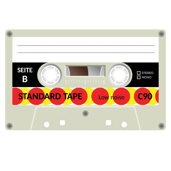 Illustration de cassette vintage — Image vectorielle