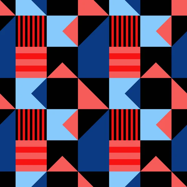 Drapeaux de pays motif abstrait sans couture — Image vectorielle
