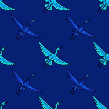 Uçan vinç seamless modeli