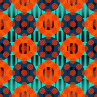 Çemberler geometrik kusursuz desen