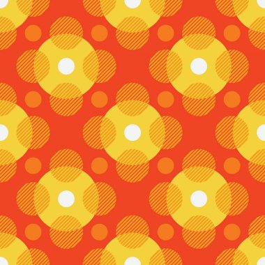 Sihirli daireler seamless modeli