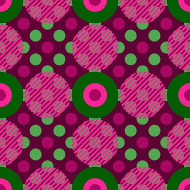 Geometrik daireler seamless modeli