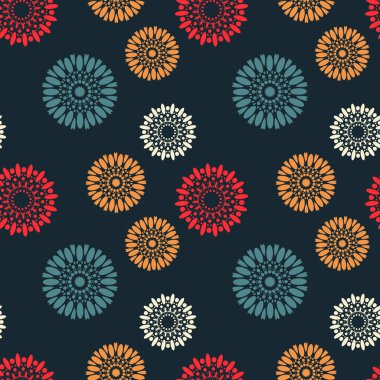 Evrensel çiçek seamless modeli