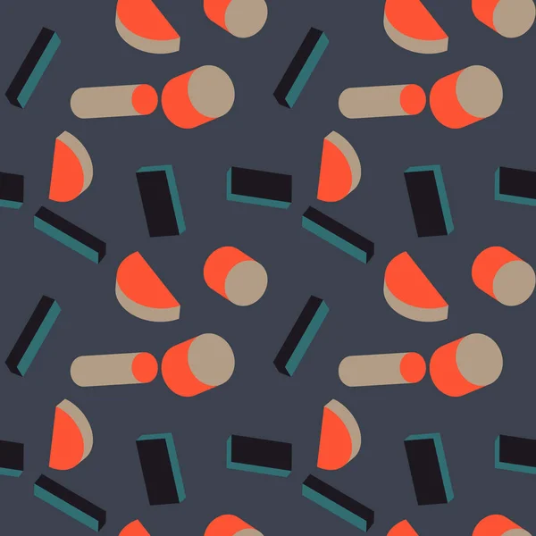 Geometric forms seamless pattern