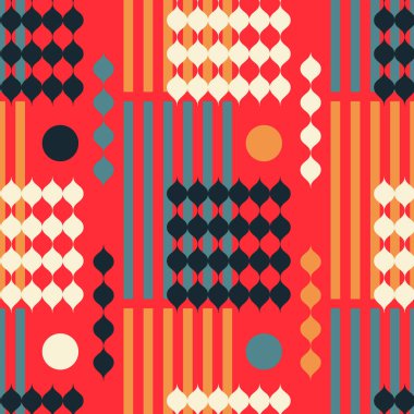 Grafik vintage dikey seamless modeli