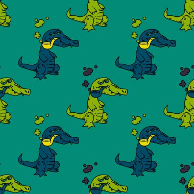 Sigara timsah seamless modeli