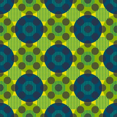 Çemberler geometrik kusursuz desen