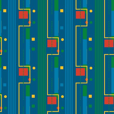 Dikişsiz desen uçan şehir sokakları