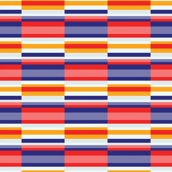 Lignes de couleur horizontales motif sans couture — Image vectorielle