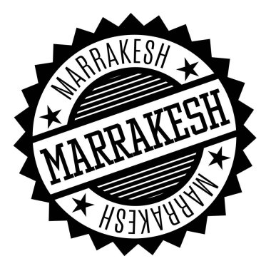 Marrakesh siyah beyaz rozet