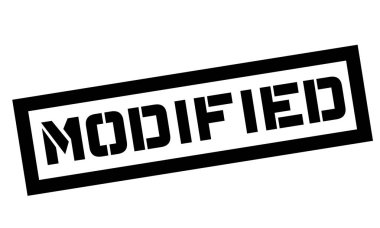 Değiştirilmiş tipografik damgası