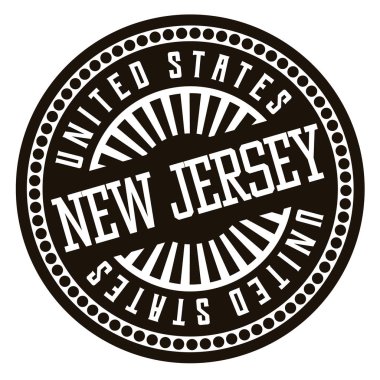 New Jersey siyah beyaz rozet