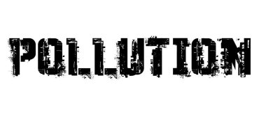 Kirliliği tipografik damgası