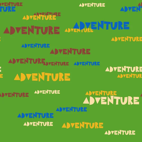 Modèle de typographie d'aventure — Image vectorielle