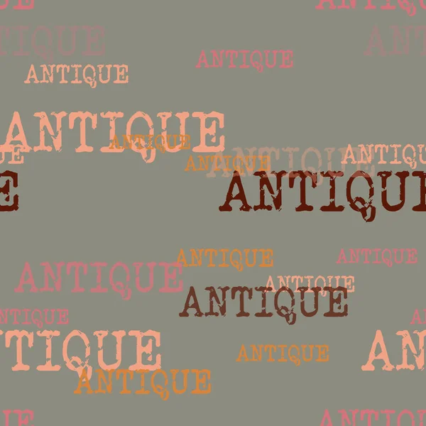 Modèle de typographie antique — Image vectorielle