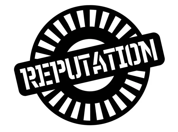 Reputation black stamp — Stock Vector