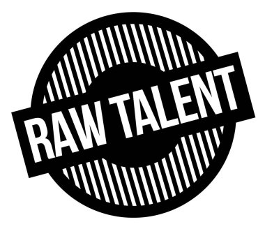 Ham yetenek tipografik damgası