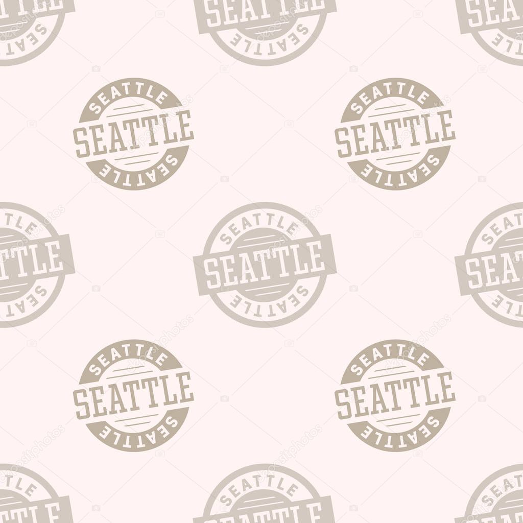 Seattle seamless pattern