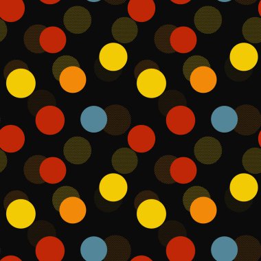 Soyut renkli küreler seamless modeli