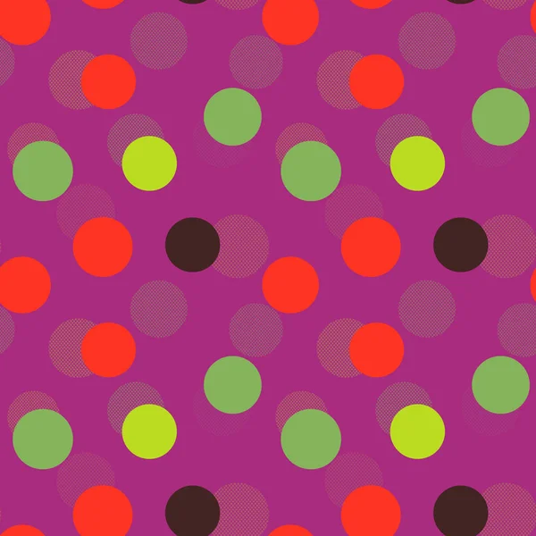 Esferas de color abstracto patrón sin costura — Archivo Imágenes Vectoriales