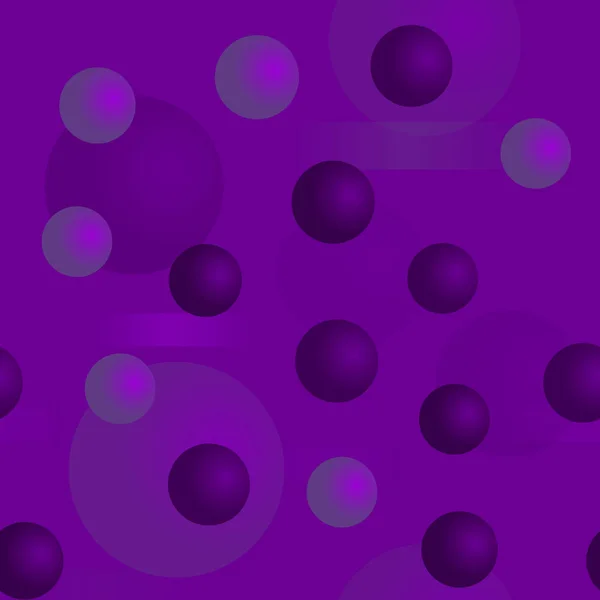 3d spheres seamless pattern — Stock Vector