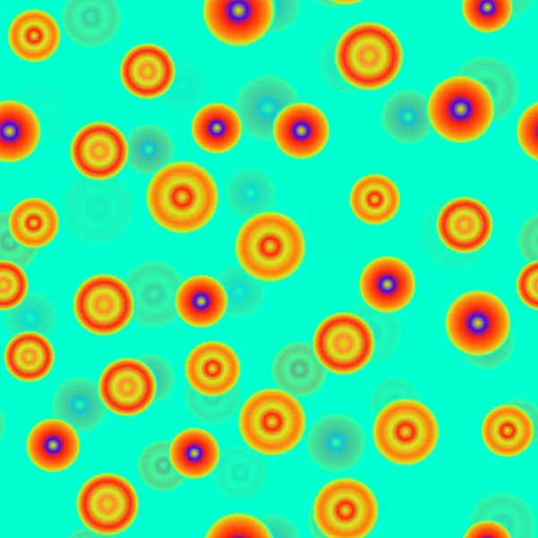 Funkelnde Kreise 3d nahtloses Muster — Stockvektor