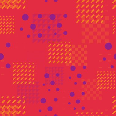 Soyut memphis geometrik seamless modeli