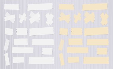 Kahverengi, gri yatay ve dikey maskeleme, çizgili arka plan üzerinde yapışkan bant adet