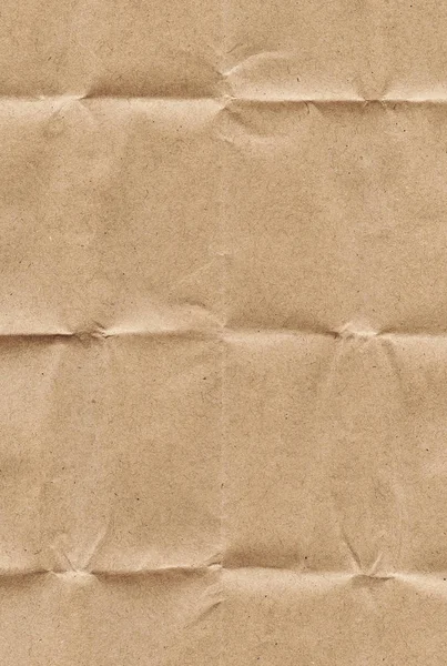 Brown crumple recycled paper texture — Stock Photo, Image