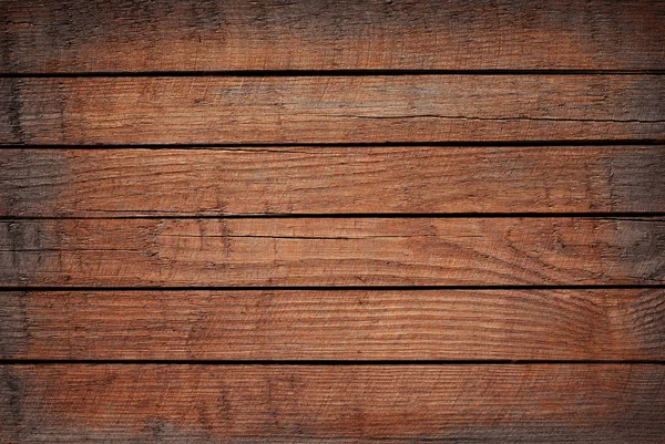 Tavoli di legno grunge marrone, piano del tavolo, superficie del pavimento, parete — Foto Stock